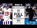 Crazy Game New York Giants Vs Detroit Lions FULL GAME NFL 2025 Season Week 12