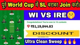 WI VS IRE DREAM11 T20 CRICKET MATCH PREDICTION