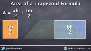 Visualizing Area of a Trapezoid Formula - Deriving the