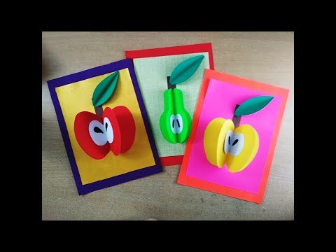 Fruits activity for kids | Paper Craft l FRUITS recognition l 3D fruits l Motor Skills