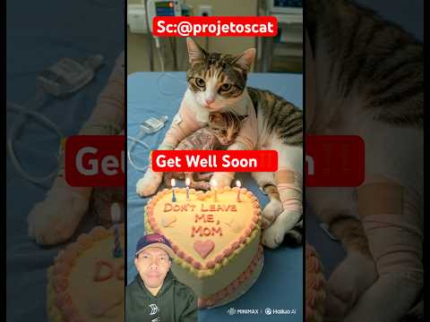 Get Well Soon‼️#animalintelligence #aiandcats #aicats #cats #catvideos #catshorts