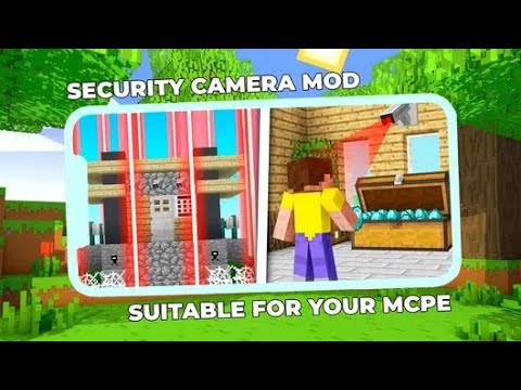 Diversion Gamerz - SECURITY CAMERA MOD FOR MINECRAFT BEDROCK 1.20. #minecraft #youtube #mcpe