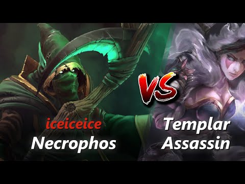 iceiceice offlane Necrophos vs Templar Assassin/Tiny | First 10 minutes