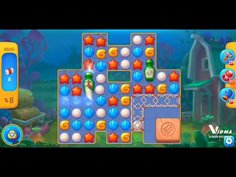 Fishdom. 8835 level no boosters and diamonds. 14 moves