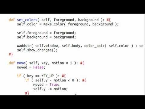 Python [curses] 14 Creating a "Player"