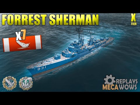 Forrest Sherman 7 Kills & 161k Damage | World of Warships Gameplay 4k