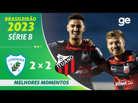 Gols e lances de Londrina x Ituano