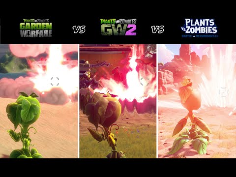 *ALL PLANTS ABILITTIES COMPARISON*  PVZ Garden Warfare / Garden Warfare 2 / Battle for Neighborville