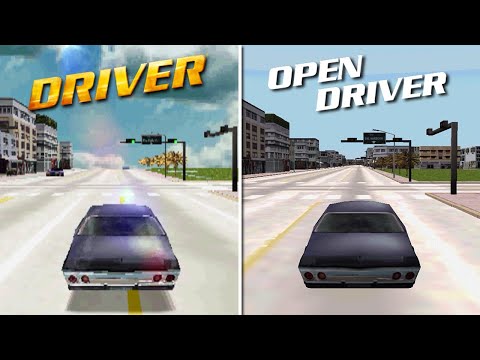 Driver (PSX) vs. Open Driver [PreAlpha] (PC) - Comparison