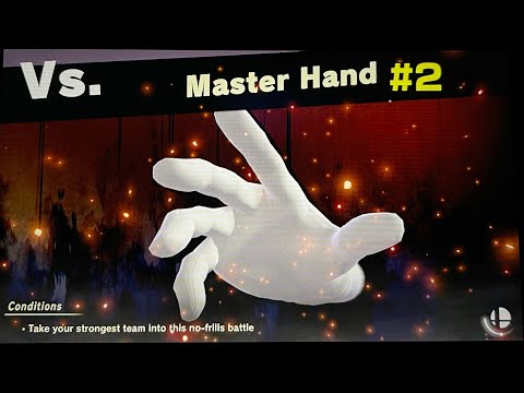 Super Smash Bros. Ultimate | World of Light - Master Hand 2nd Boss Fight (Normal Difficulty)