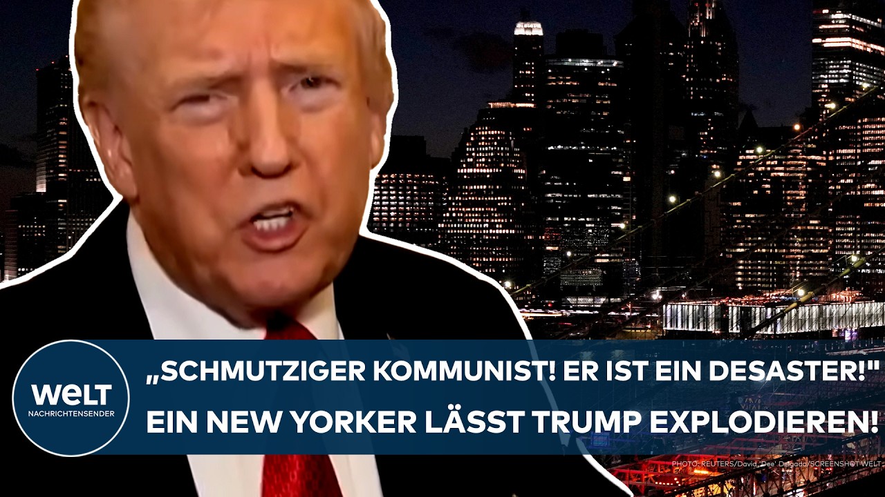 NEW YORK: "Er ist ein schmutziger Kommunist!" Dieser Mann bringt Donald Trump zum Explodieren!