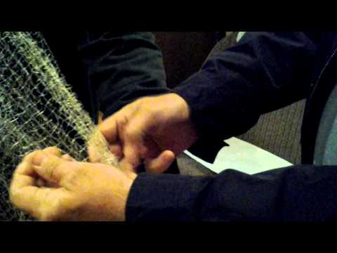 Как правильно зашить сетку для сброса шаров