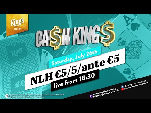 💶 Ca$h King$ Special €5/€5 Ante €5 NLH Cash Game live from King's 👑 (table sound)