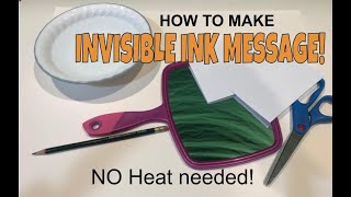 DIY Invisible Ink Message (No Candle, No Heat!)