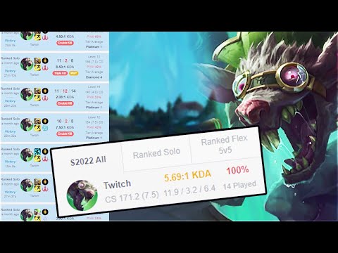 100% winrate Twitch ADC to Diamond - Twitch ADC Gameplay | Iron to Diamond #59