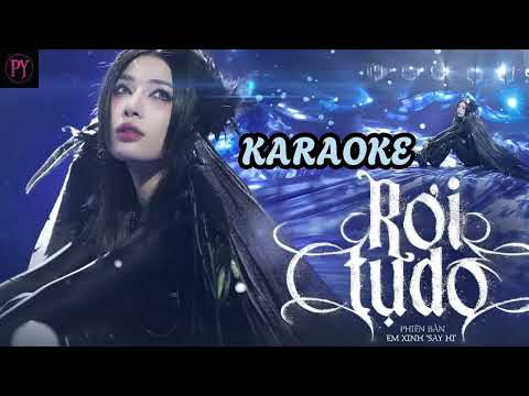 RƠI TỰ DO KARAOKE | LYHAN EM XINH SAY HI