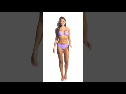 Volcom Women's Simply Solid Triangle Bikini Top | SwimOutlet.com