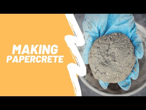 How to Make Papercrete - Let's Make a Batch of Papercrete - Mixing Lightweight Cement, Concrete