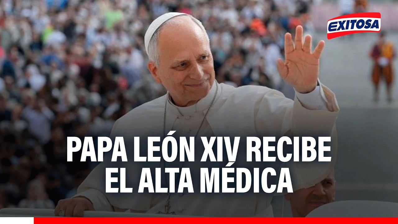 🔴🔵 Papa León XIV abandona policlínico Gemelli tras recibir el alta médica
