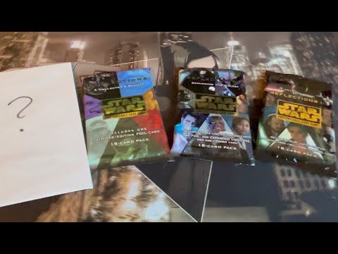 Star Wars CCG sealed pack opening Reflections 1 2 3 + mystery pack!