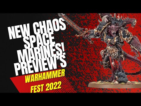 Warhammer Fest 2022 (Online) Chaos Space Marine Reveals New Daemon Prince & Possessed Marines 😮😮