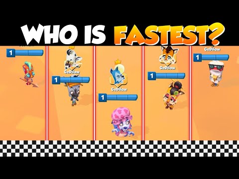 30 Characters RACE for 1st! WHO IS FASTEST?! | ALL NEW CHARACTERS | Zooba Olympics