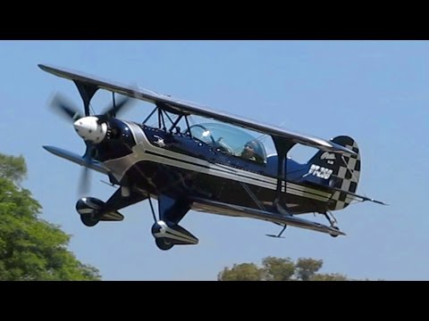 Avião acrobático Pitts S-2B Aerobatic Airplane | Cmte Brasil | EJ | Aeroclube de Itápolis Air Show Video