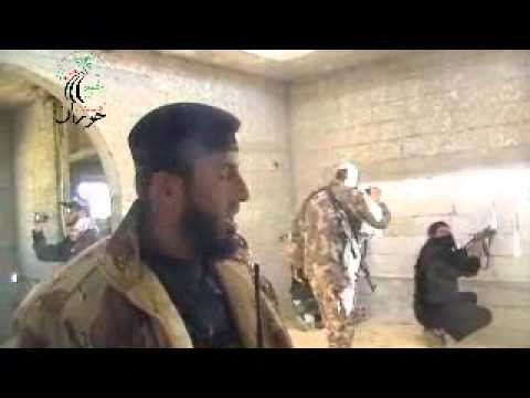 جولة ميدانية على عناصر لواء مغاوير حوران المرابطين في محيط حاجز أم المياذن في ريف درعا