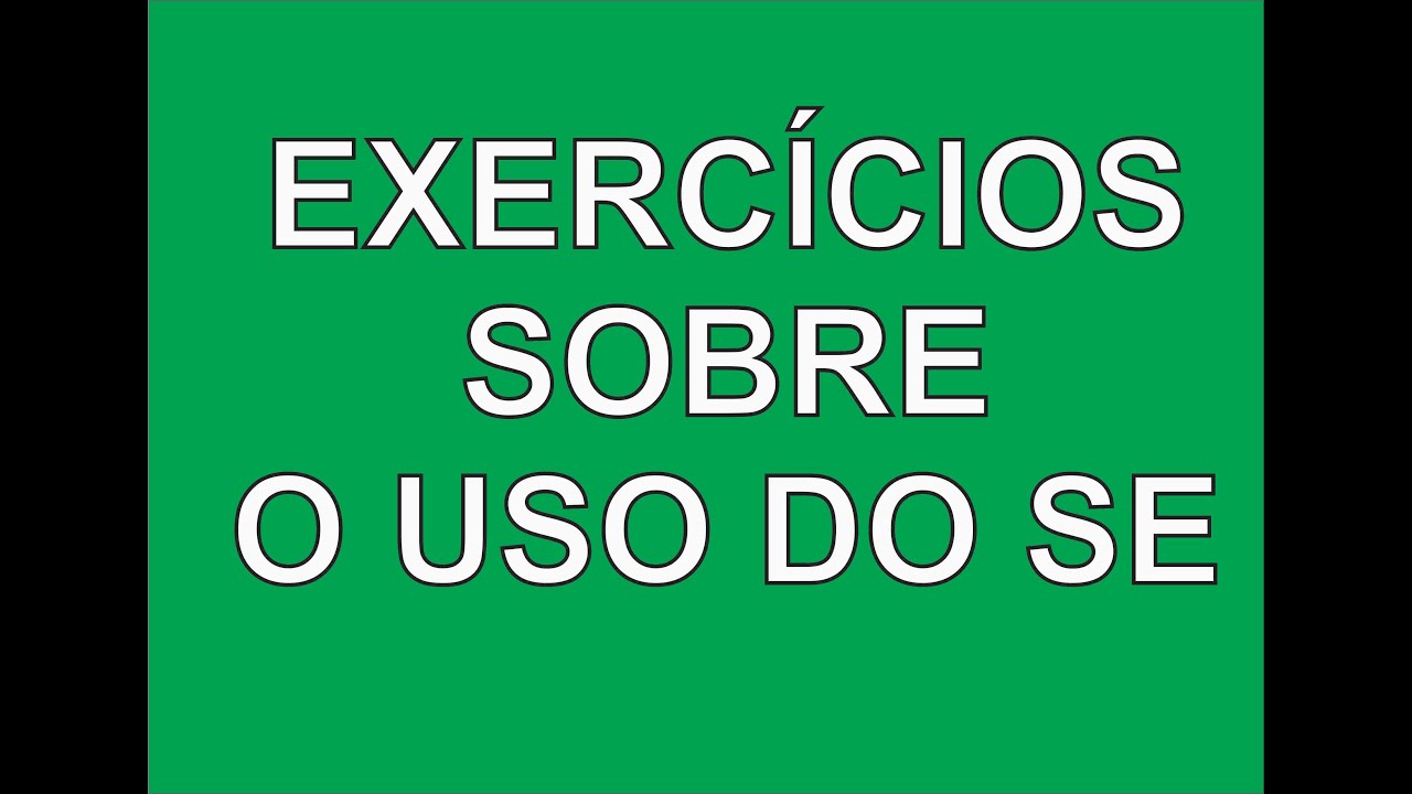 exercícios se