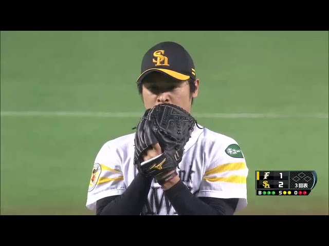 【CS Final】3回表 ホークス・中田 主軸を相手に3者連続三振!! 2014/10/18 H-F