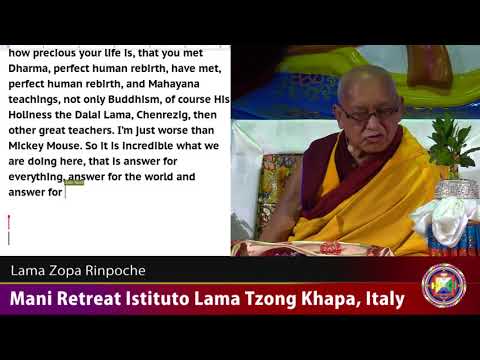 20171005 1930 LZR ILTK Italy -  Chenrezig Initation