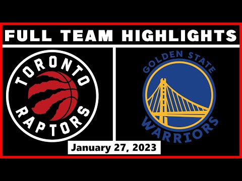 Toronto Raptors vs Golden State Warriors  - 1/27/2023