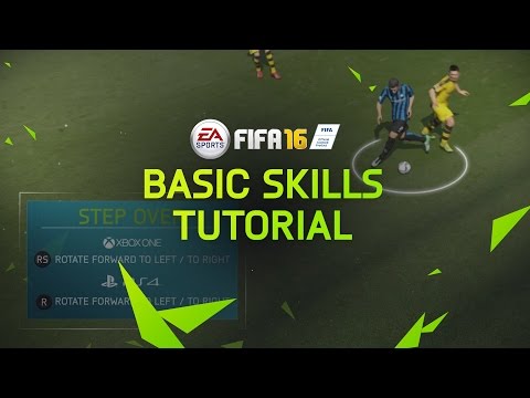 FIFA 16 Tutorial - Basic Skill Moves: Step Over, Ball Roll, Roulette