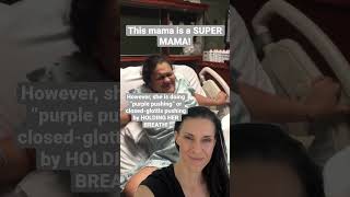 Baby Pushes During LABOR (2nd Stage) #shorts