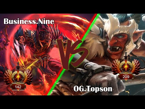 Dota 2 Pro Replay | Safelane | Lycan [Nine] Vs Troll Warlord [Topson]| ~8171mmr | 7.26c