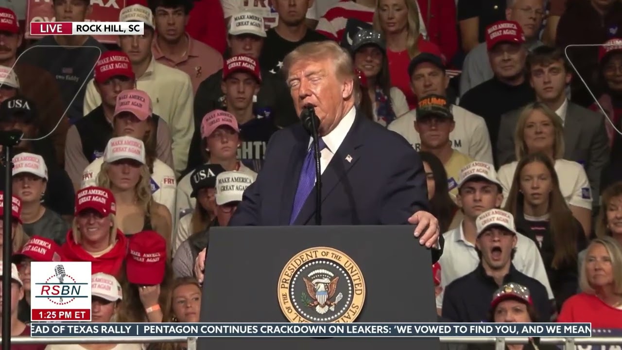 FULL EVENT: President Trump Speaks at Massive Rally in Rock Hill, SC - 10/29/26