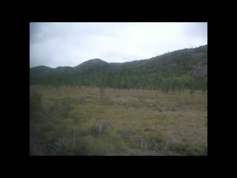 Полярный Урал из окна поезда