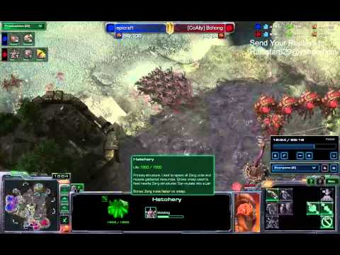 Starcraft 2 HotS 1v1 Epicraft(Z) vs Bchong(Z)