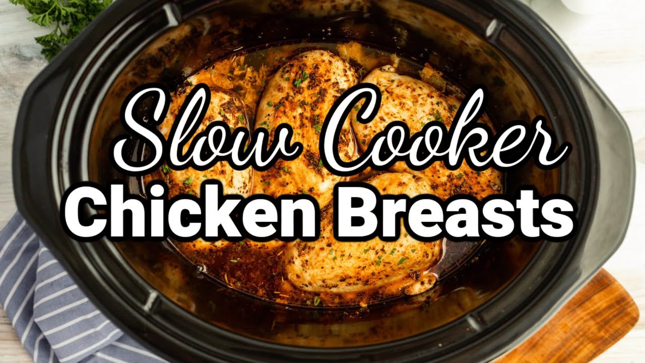 Slow Cooker Chicken Breasts (Juicy & Easy)