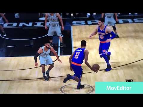 NBA 2K18 Ntilikina can't flop