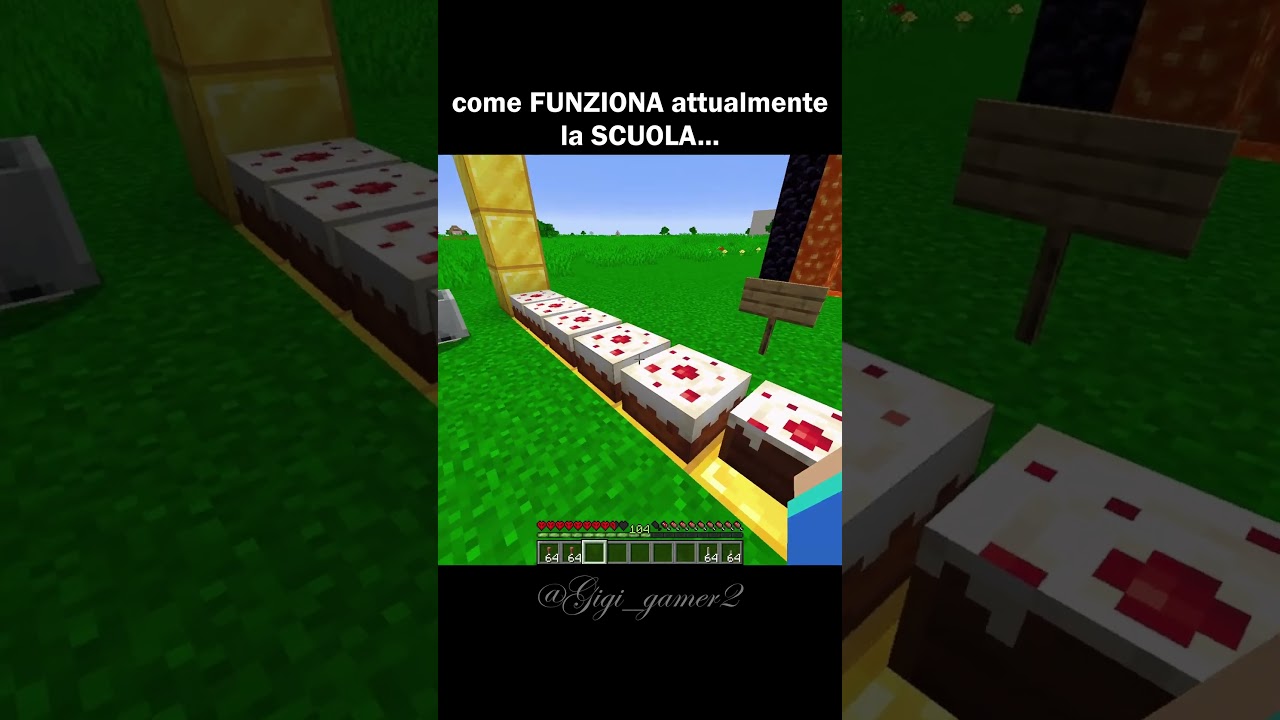 come FUNZIONA attualmente la SCUOLA...🥀💔 #minecraft