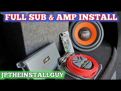 How to install a sub and amp in your car | FULL DETAILED INSTALL WITH CADENCE SOUND