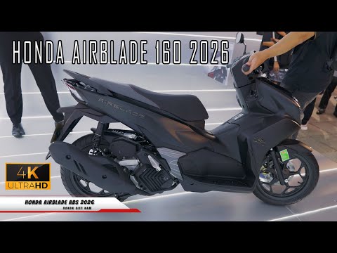 Honda AirBlade 160 ABS 2026 - Đen Nhám Full - Walkaround