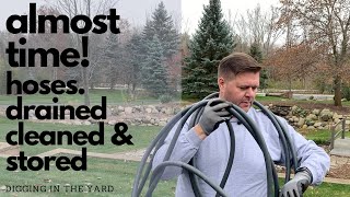 Draining, Cleaning and Storing Garden Hoses for Winter