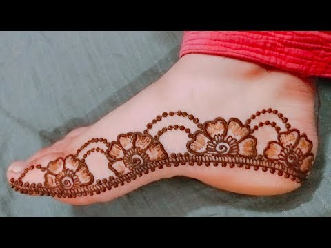 Beautiful Feet Mehndi Design 2019 Simple Foot Mehndi Design