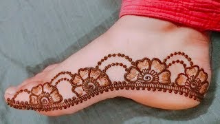 Beautiful Feet Mehndi Design 2019 | Simple Foot Mehndi Design | Easy Leg Mehndi Design