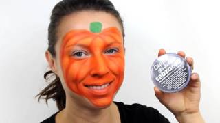 Halloween Pumpkin Face Paint Tutorial