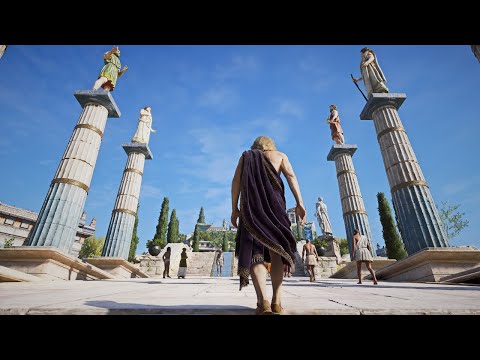 Walking in Ancient Athens 420 BCE (AC Odyssey)