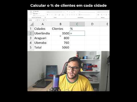 shorts de Excel usando a Análise Rápida