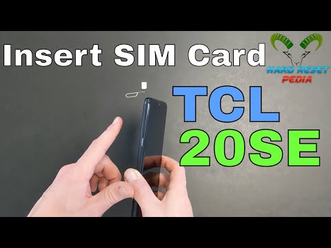 TCL 20SE Insert The SIM Card